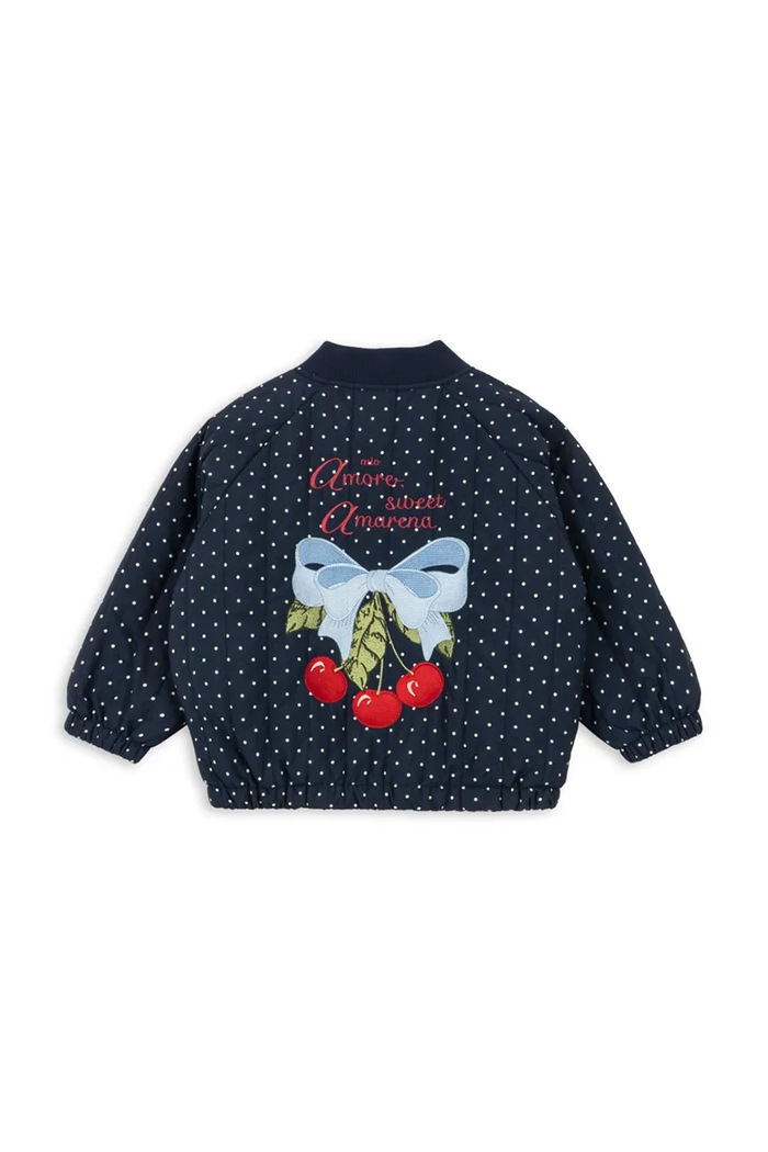 Dječaci Konges Sløjd Bomber jakna za djecu JUNO PRINTED DOT BOMBER JACKET KS106052.9BY2 mornarsko plava