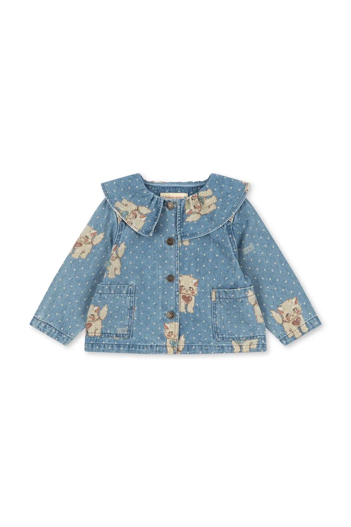 Konges Sløjd Jakna za djecu od pamuka MAGOT COLLAR JACKET GOTS KS106126.9BY2 plava AW26