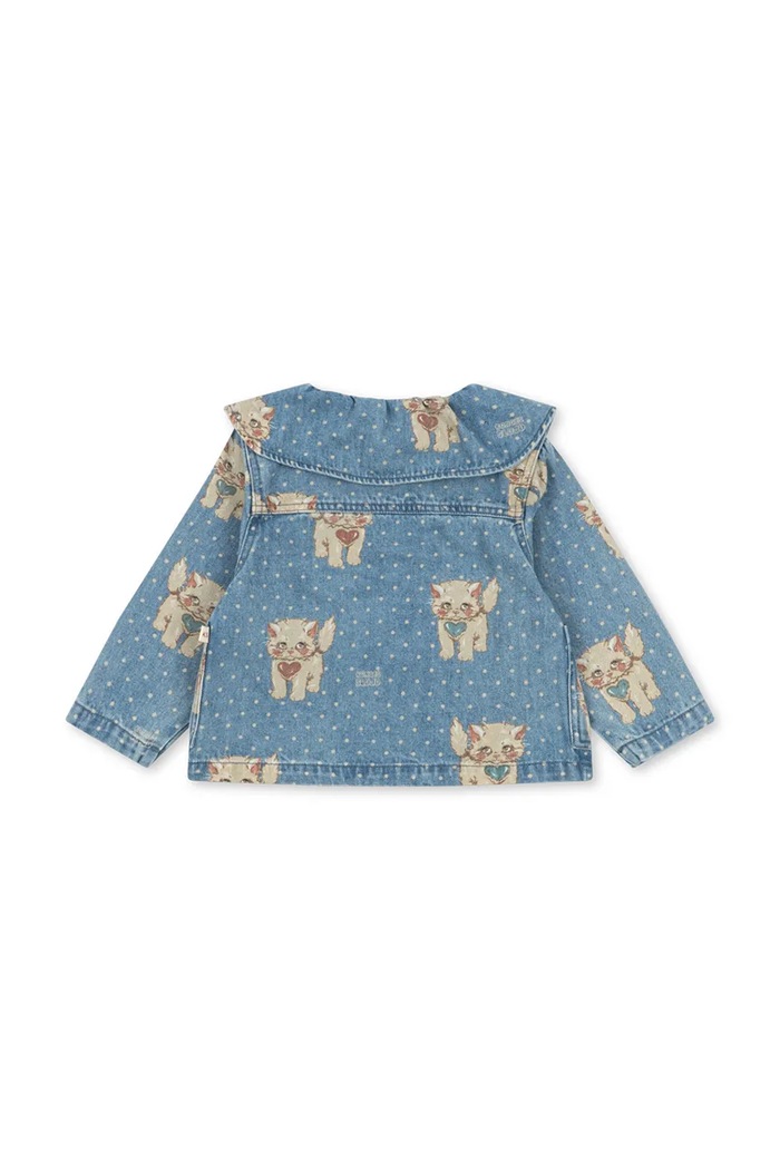 Dječaci Konges Sløjd Jakna za djecu od pamuka MAGOT COLLAR JACKET GOTS KS106126.9BY2 plava