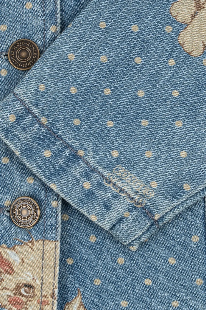 Jakna za djecu od pamuka MAGOT COLLAR JACKET GOTS Konges Sløjd plava KS106126.9BY2