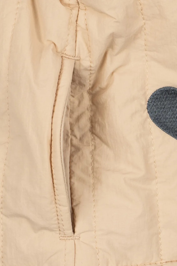 Detská bunda JUNO COLLAR JACKET Konges Sløjd béžová KS106051.9BY2