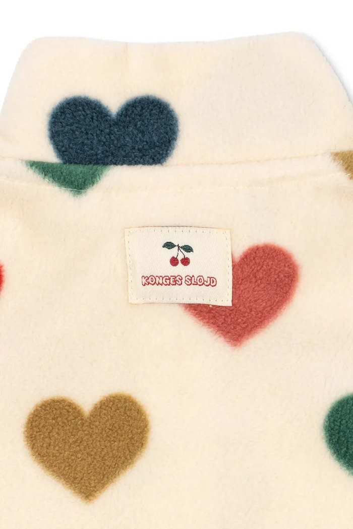Αγορίστικα Konges Sløjd μπουφάν παιδικό φλις TAVI FLEECE SWEATSHIRT GRS KS106281.9BY2 μπεζ