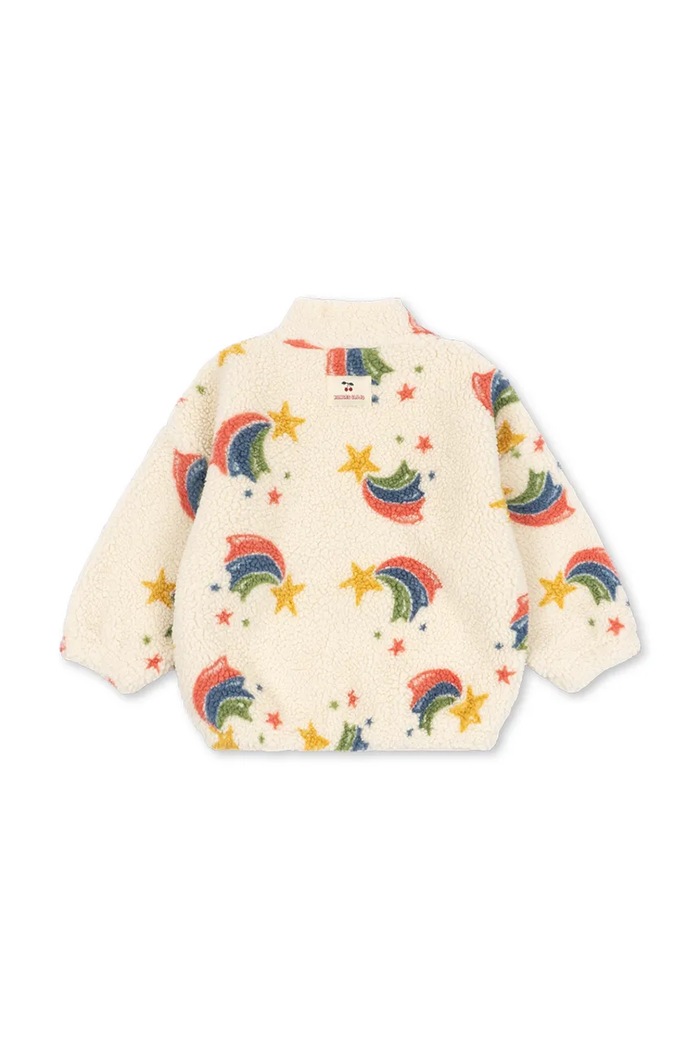 Κοριτσίστικα Konges Sløjd μπουφάν παιδικό φλις JODY TEDDY HALF ZIP GRS KS106047.9BY2 μπεζ
