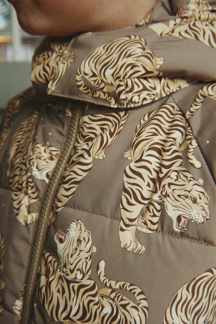 Kurtka dziecięca NUKA JACKET GRS Konges Sløjd brązowy KS105752.9BY2