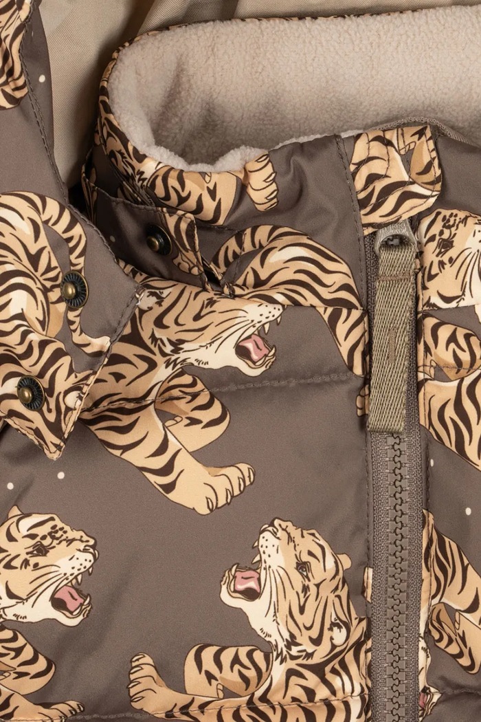 Detská bunda NUKA JACKET GRS Konges Sløjd KS105752.9BY2 hnedá