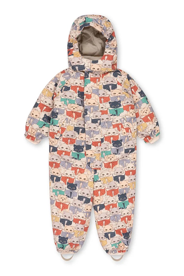 Konges Sløjd Kombinezon dziecięcy NOHR SNOWSUIT PRINT KS105750.9BY2 beżowy AW26