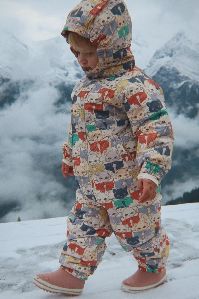 Kombinezon dziecięcy NOHR SNOWSUIT PRINT Konges Sløjd beżowy KS105750.9BY2