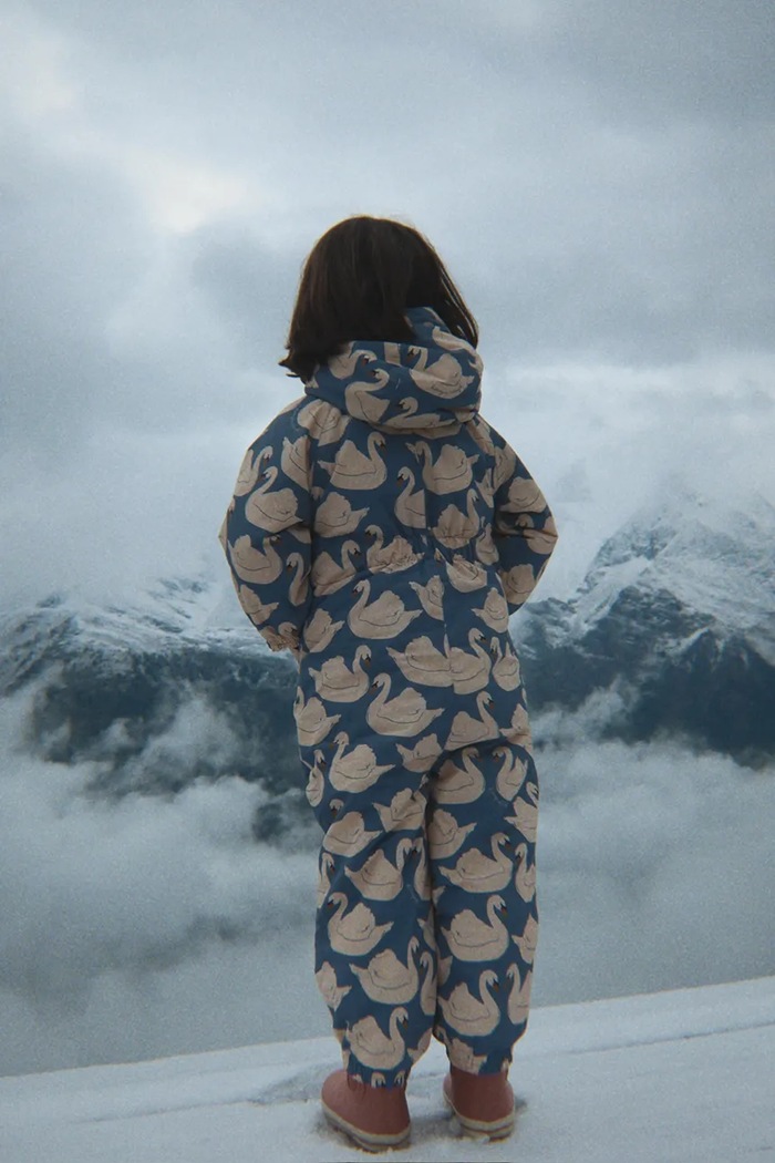 Konges Sløjd Kombinezon dziecięcy NOHR SNOWSUIT PRINT niebieski KS105750.9BY2