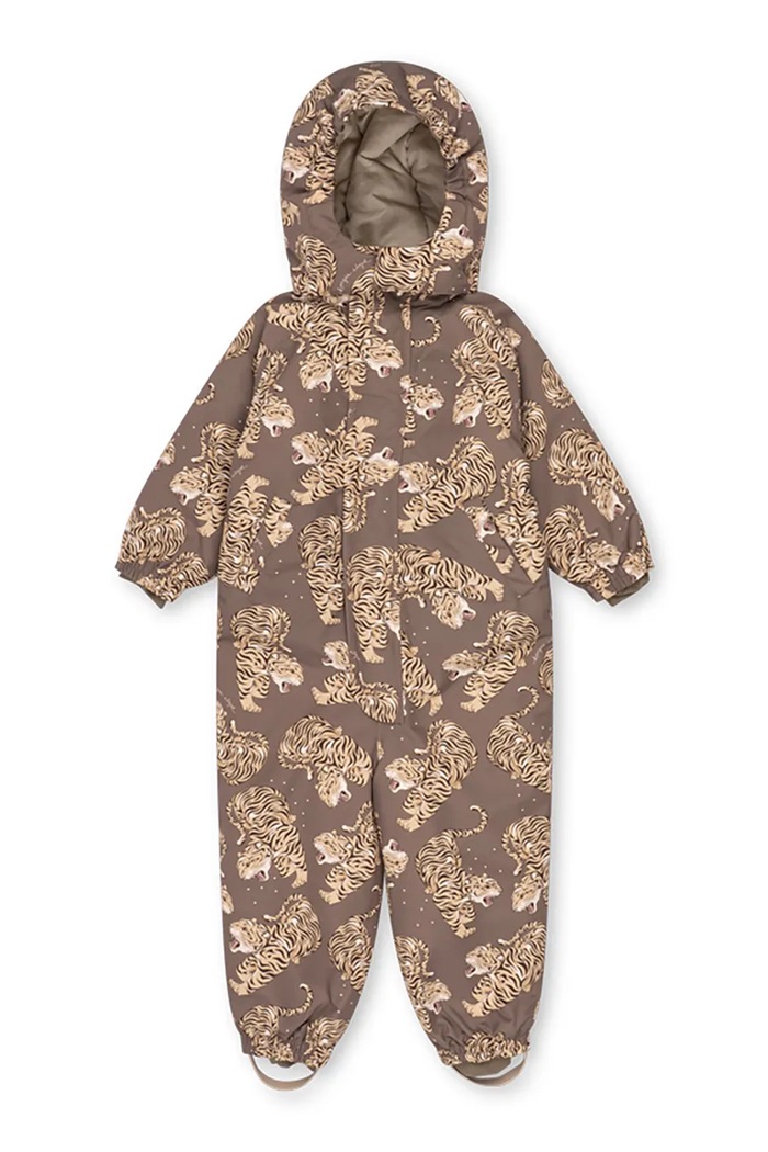 Konges Sløjd Detský overal NOHR SNOWSUIT PRINT hnedá KS105750.9BY2