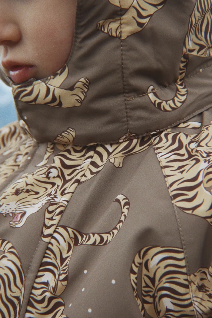 Konges Sløjd Kombinezon dziecięcy NOHR SNOWSUIT PRINT KS105750.9BY2 brązowy AW26