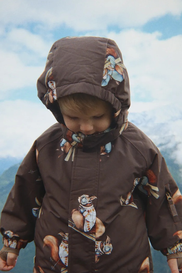 Konges Sløjd Kurtka dziecięca MISMOU JACKET brązowy KS105742.9BY2