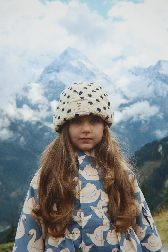 Chłopiec Konges Sløjd Kurtka dziecięca MISMOU FRILL JACKET KS105741.9BY2 niebieski