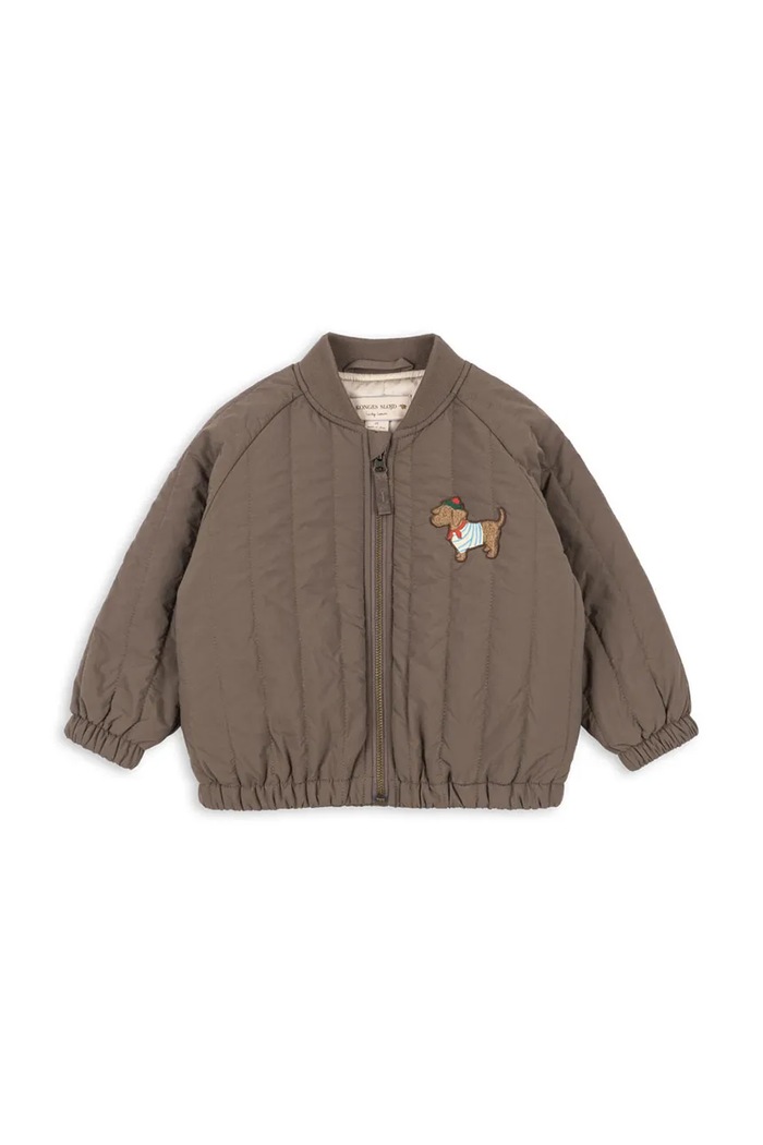 Konges Sløjd Bomber jakna za djecu JUNO TERRY BOMBER JACKET smeđa KS105734.9BY2