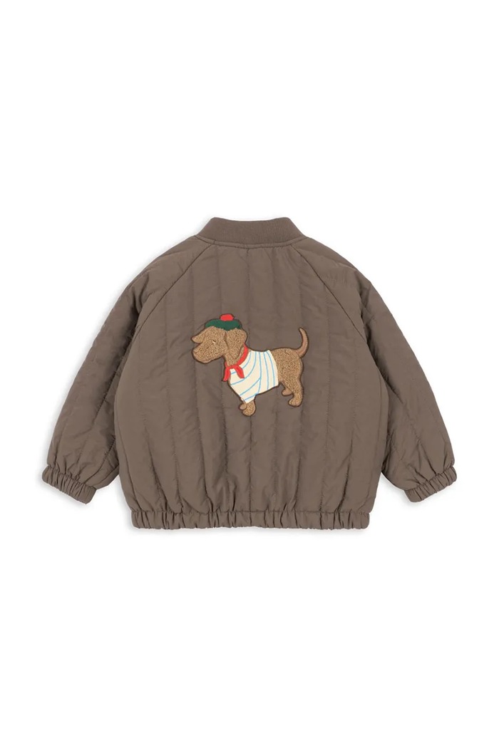 Konges Sløjd Bomber jakna za djecu JUNO TERRY BOMBER JACKET KS105734.9BY2 smeđa AW26