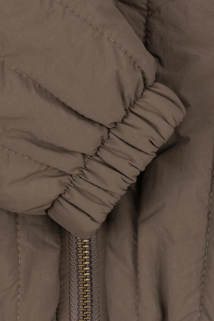 Bomber jakna za djecu JUNO TERRY BOMBER JACKET Konges Sløjd smeđa KS105734.9BY2