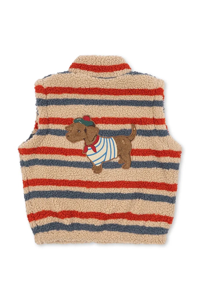Konges Sløjd Bezrękawnik dziecięcy JODY EMBROIDERY TEDDY VEST GRS KS105713.9BY2 multicolor AW26