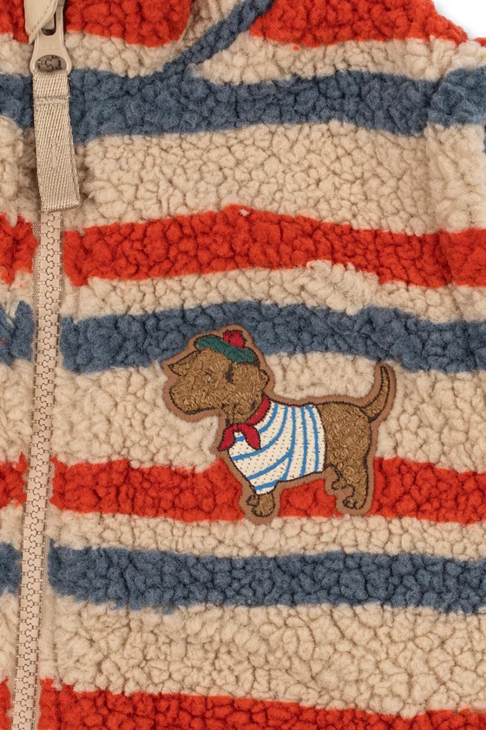 Bezrękawnik dziecięcy JODY EMBROIDERY TEDDY VEST GRS Konges Sløjd multicolor KS105713.9BY2