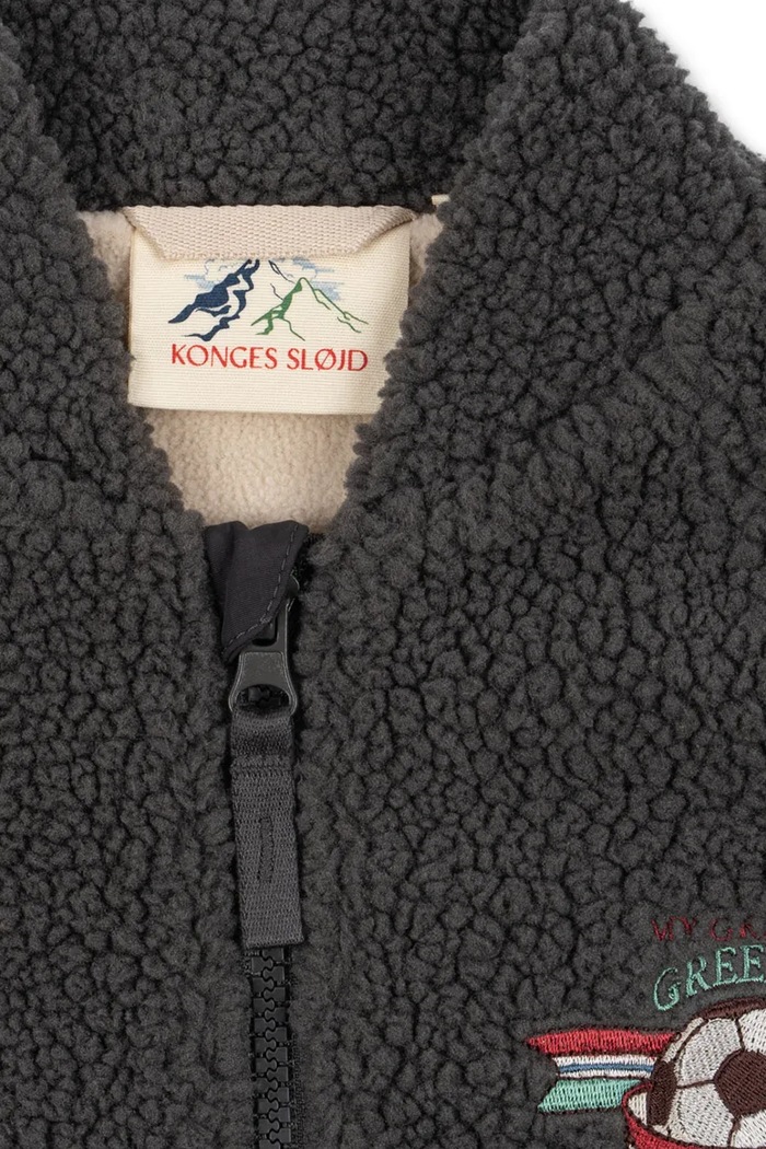 Kurtka dziecięca bawełniana JODY BOMBER JACKET GRS Konges Sløjd szary KS105710.9BY2