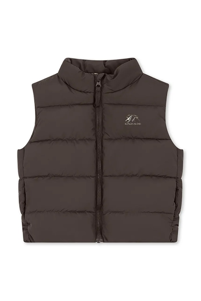 Konges Sløjd Bezrękawnik dziecięcy ALPI VEST GRS KS105683.9BY2 brązowy AW26