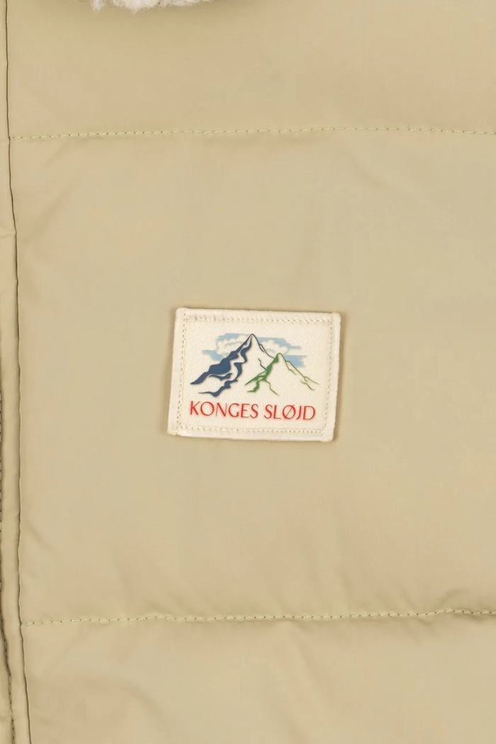 Prošivena jakna za djecu ALPI COLLAR JACKET GRS Konges Sløjd bež KS105680.9BY2