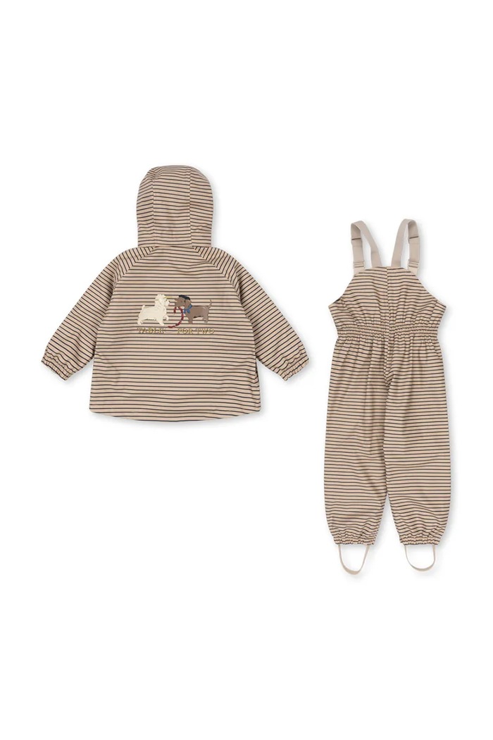 Konges Sløjd detské RAINY PALME DOG SET KS105758.9BY2 béžová AW26
