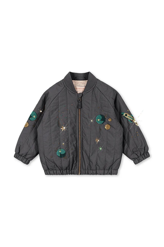 Konges Sløjd bomber παιδικό JUNO SEQUIN BOMBER JACKET γκρί KS105733.9BY2