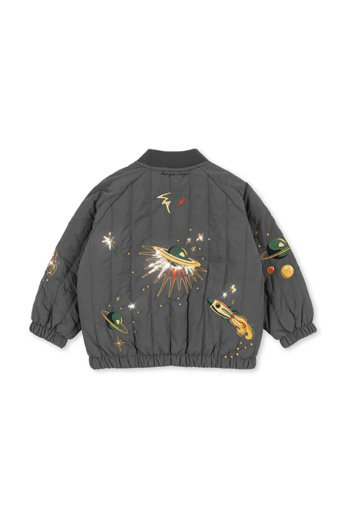 Konges Sløjd bomber παιδικό JUNO SEQUIN BOMBER JACKET KS105733.9BY2 γκρί AW26