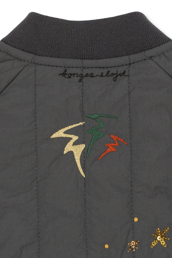 Κοριτσίστικα Konges Sløjd bomber παιδικό JUNO SEQUIN BOMBER JACKET KS105733.9BY2 γκρί