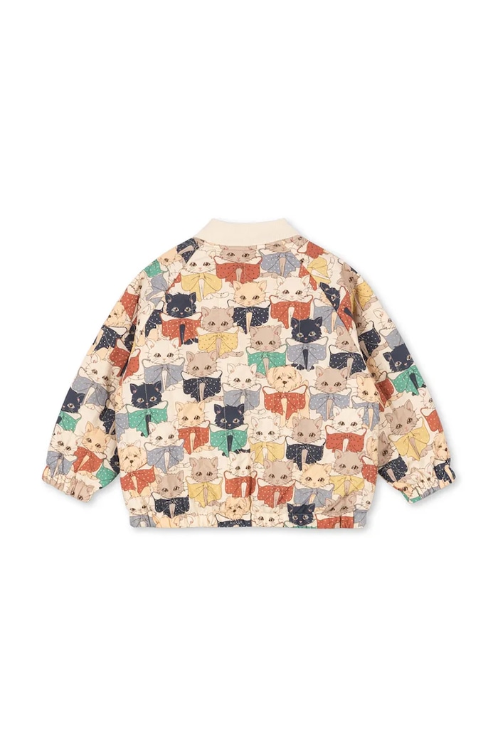 Chłopiec Konges Sløjd Bomberka dziecięca JUNO PRINTED BOMBER JACKET KS105731.9BY2 beżowy