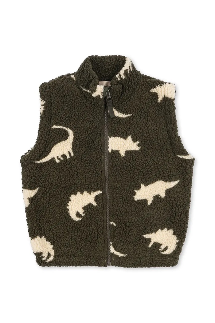 Konges Sløjd αμάνικο παιδικό φλις JODY TEDDY VEST GRS πράσινο KS105722.9BY2