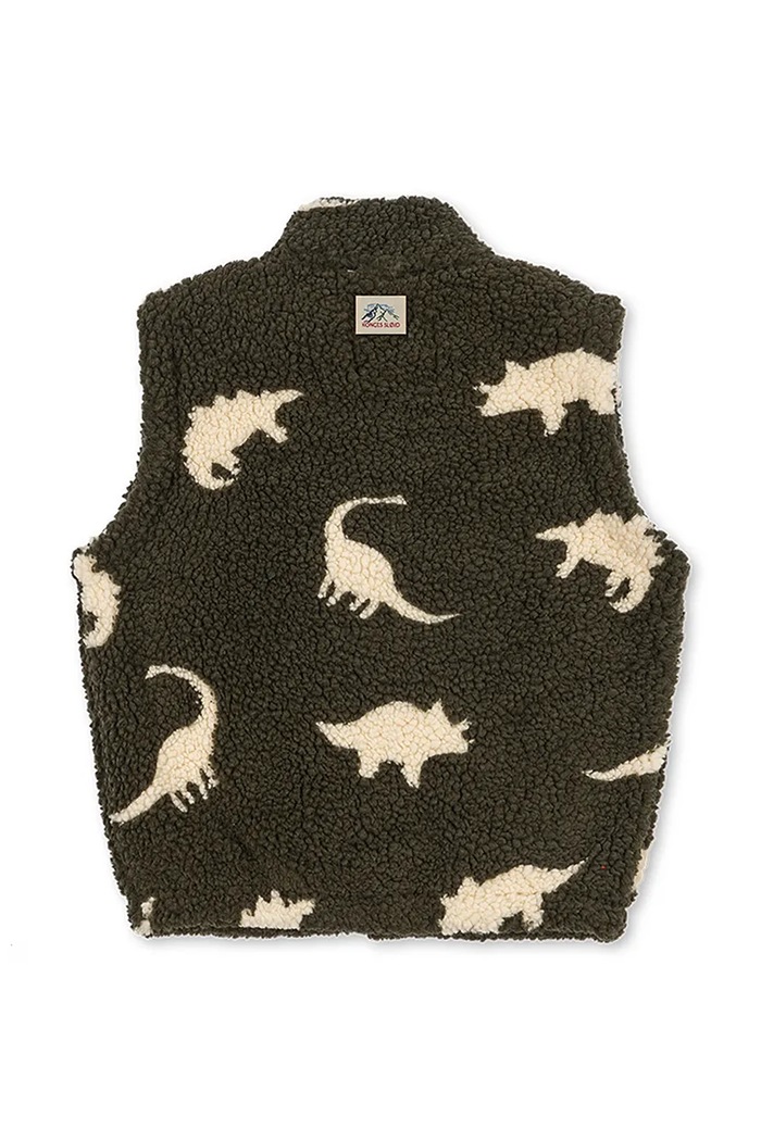 Konges Sløjd αμάνικο παιδικό φλις JODY TEDDY VEST GRS KS105722.9BY2 πράσινο AW26
