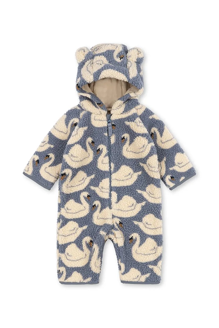 Konges Sløjd ολόσωμη φόρμα παιδική φλις JODY TEDDY ONESIE GRS μπλε KS105721.9BY2