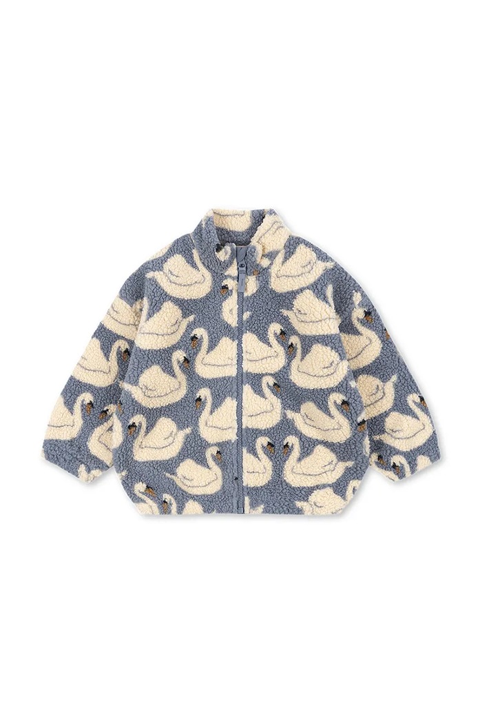 Konges Sløjd μπουφάν παιδικό φλις JODY TEDDY JACKET GRS KS105720.9BY2 μπλε AW26