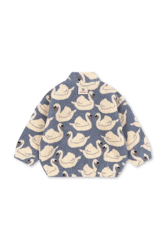 Κοριτσίστικα Konges Sløjd μπουφάν παιδικό φλις JODY TEDDY JACKET GRS KS105720.9BY2 μπλε