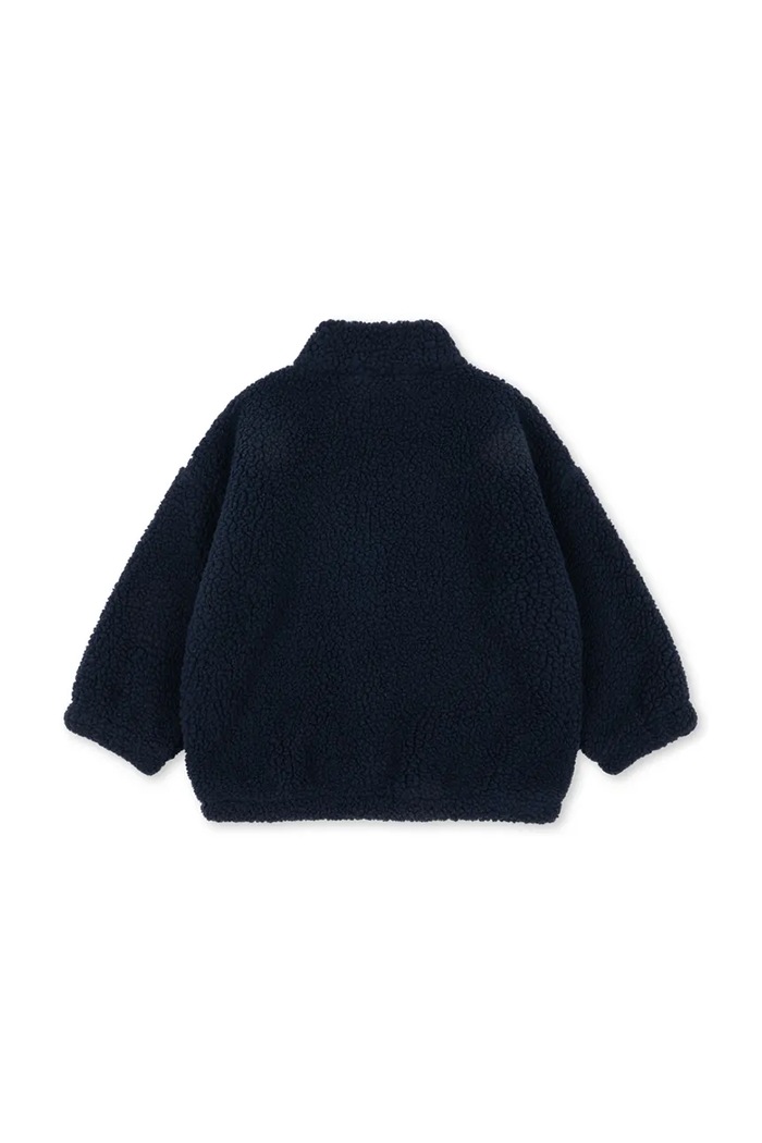 Konges Sløjd μπουφάν παιδικό φλις JODY SOLID TEDDY JACKET GRS KS105715.9BY2 σκούρο μπλε AW26