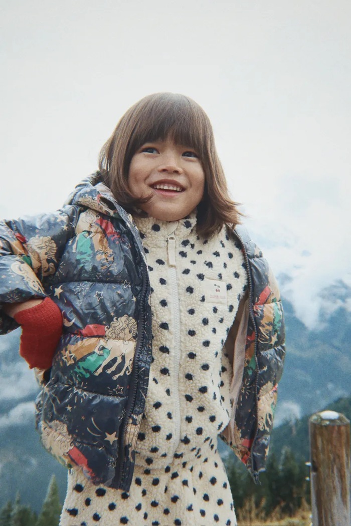 Konges Sløjd bunda detská flísová JODY EMBROIDERY TEDDY JACKET GRS KS105712.9BY2