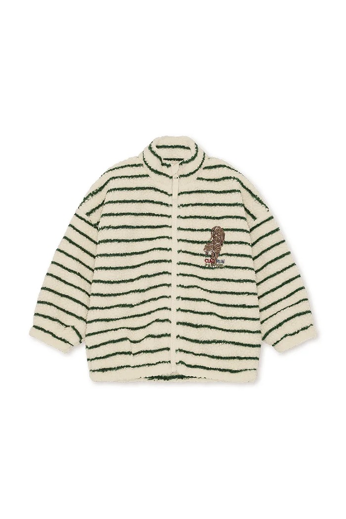 Konges Sløjd bunda detská flísová JODY EMBROIDERY TEDDY JACKET GRS béžová KS105712.9BY2