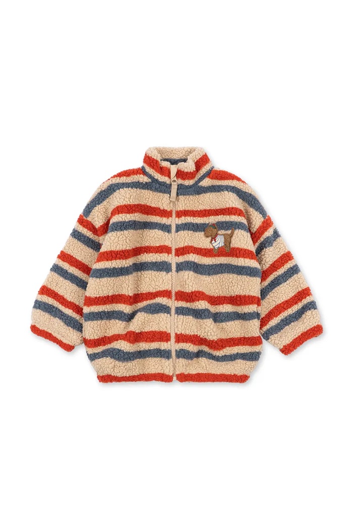 Konges Sløjd Jachetă pentru copii din polar JODY EMBROIDERY TEDDY JACKET GRS KS105712.9BY2 multicolor AW26