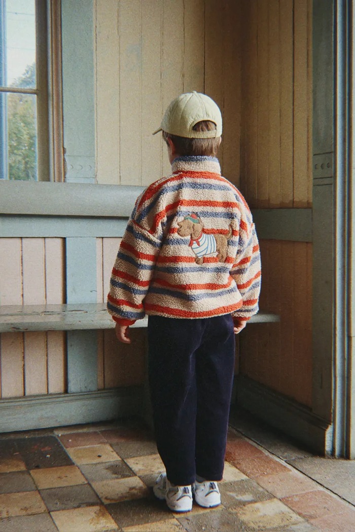 Konges Sløjd Jachetă pentru copii din polar JODY EMBROIDERY TEDDY JACKET GRS KS105712.9BY2