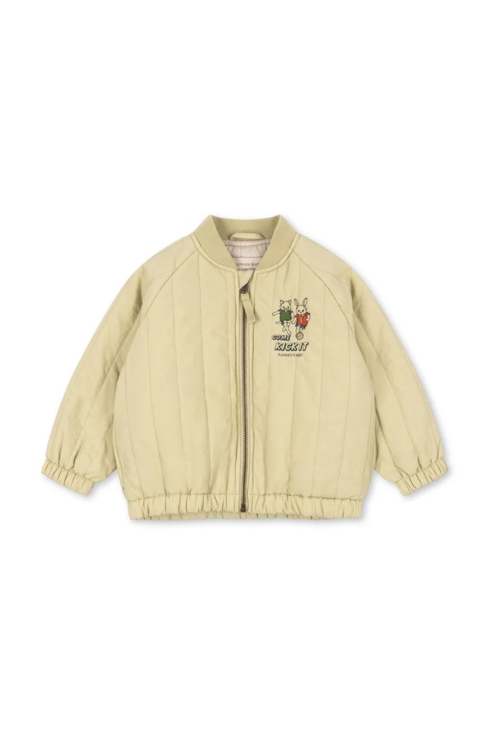 Konges Sløjd Bomber dětský JUNO BOMBER JACKET KS105725.9BY2 béžová AW26