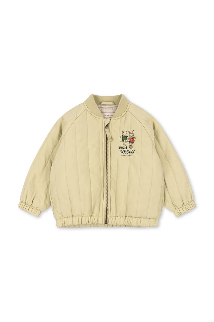 Konges Sløjd Bomber dětský JUNO BOMBER JACKET KS105725.9BY2 béžová AW26