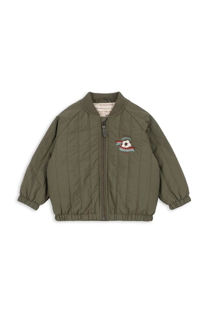 Konges Sløjd bomberka dziecięca JUNO BOMBER JACKET KS105725.9BY2 zielony AW26