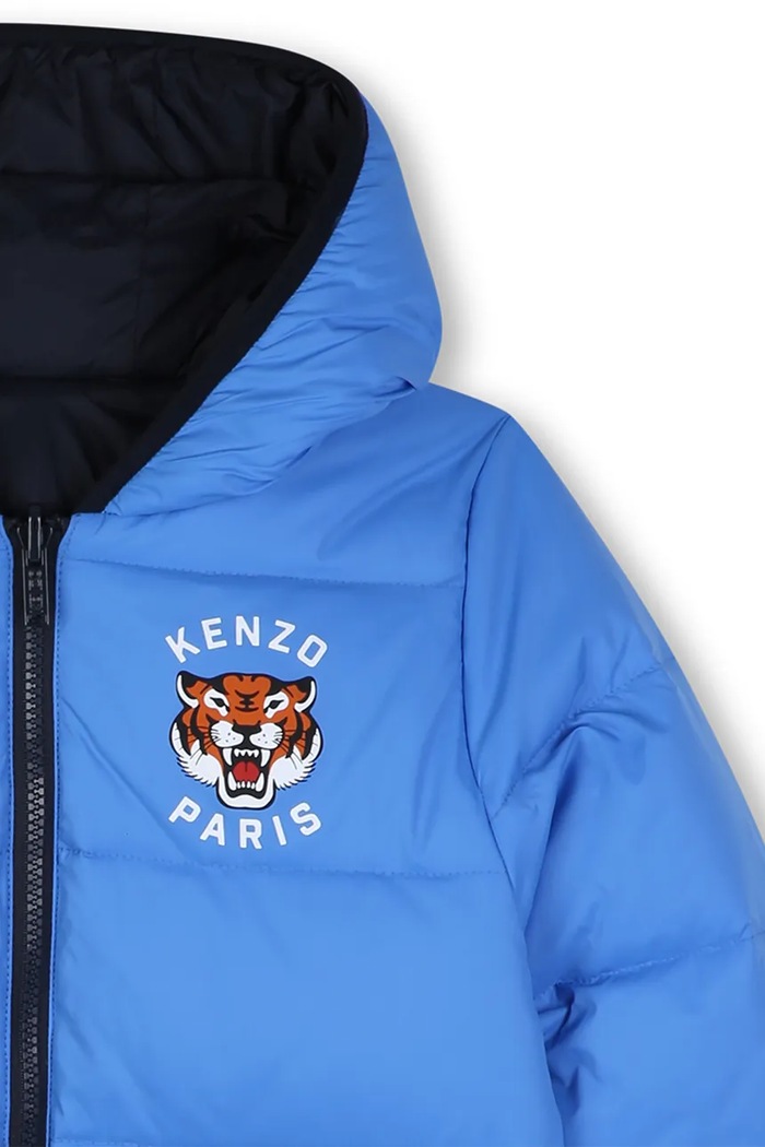 Kurtka dwustronna dziecięca Kenzo Kids granatowy K62047.162