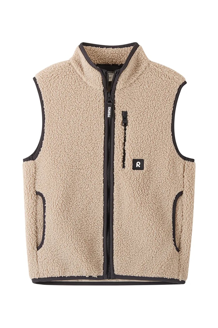 Reima bezrękawnik dziecięcy polarowy Tupas 5200497A.9BY2 beżowy AW26