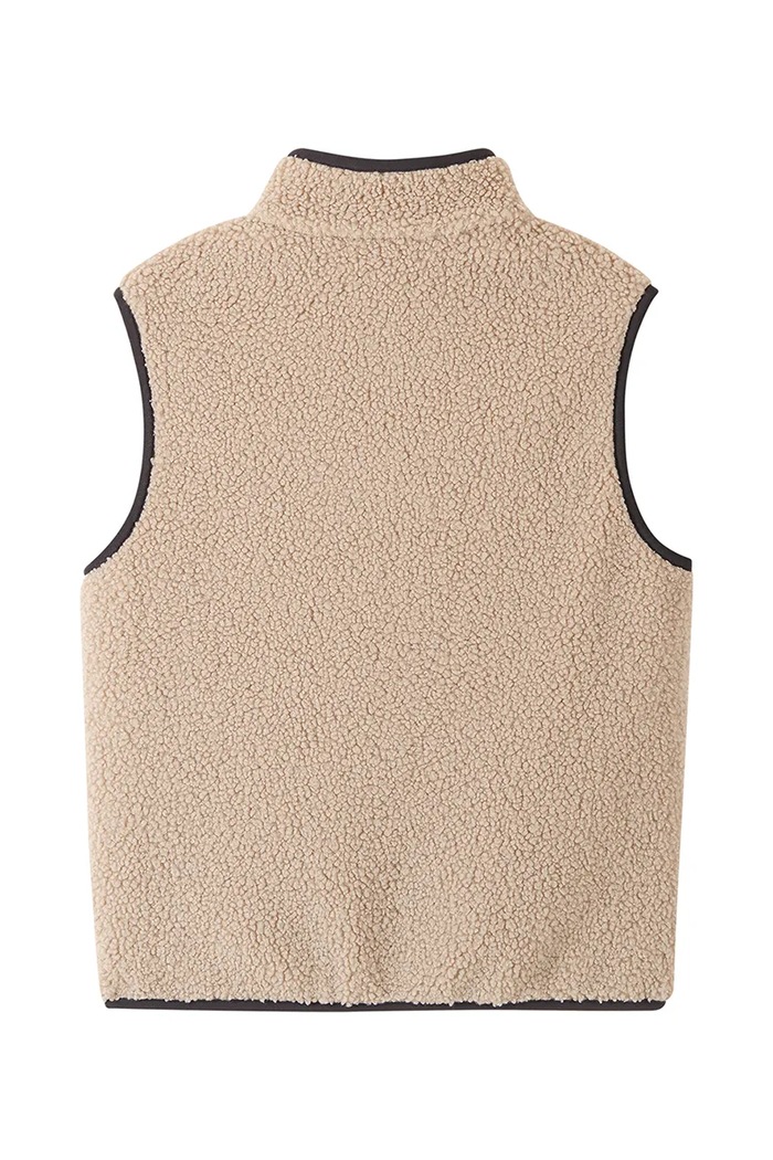 Chłopiec Reima bezrękawnik dziecięcy polarowy Tupas 5200497A.9BY2 beżowy