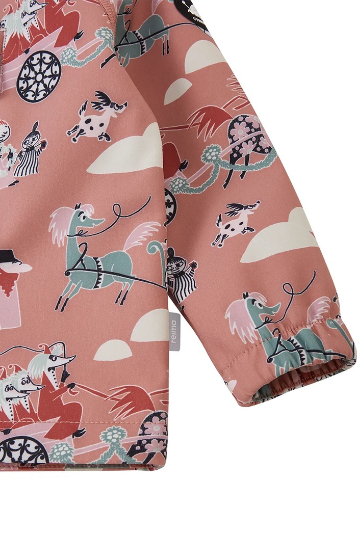 Reima kurtka softshell dziecięca Moomin Vantti 5100009F.9BY2 różowy