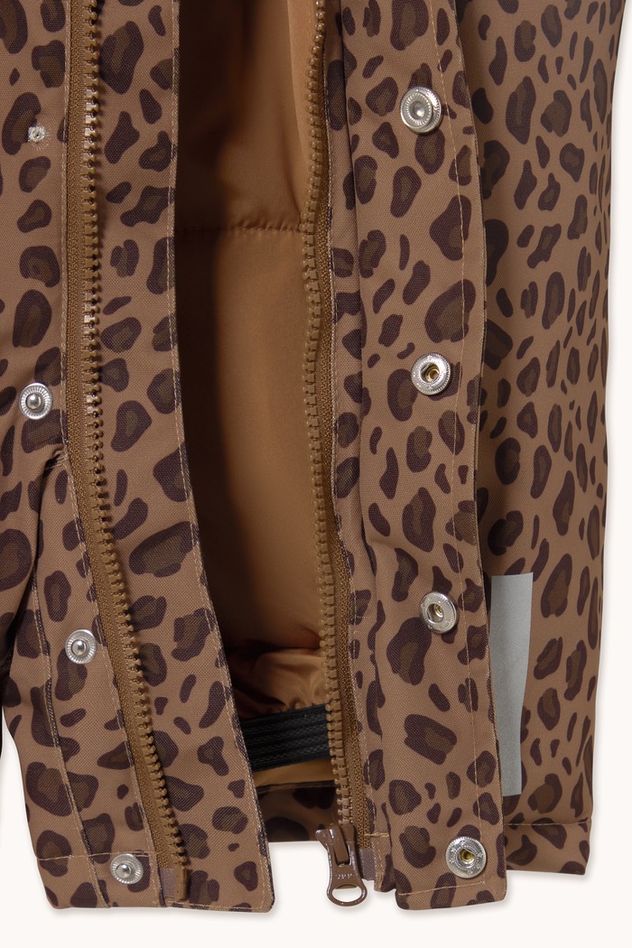 Kombinezon zimowy niemowlęcy ANIMAL PRINT SNOW ONE-PIECE Tinycottons brązowy AW26.020
