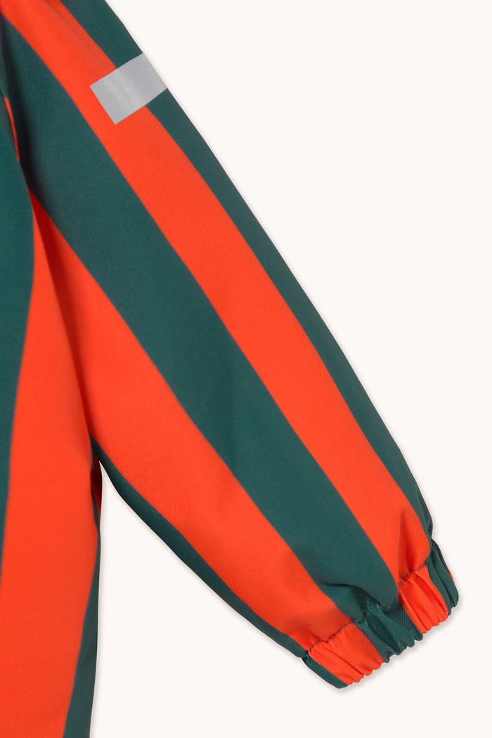 Kombinezon zimowy niemowlęcy RED STRIPES SNOW ONE-PIECE Tinycottons AW26.001 czerwony