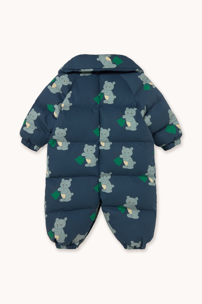 Tinycottons Kombinezon niemowlęcy z bawełną BEARS PADDED OVERALL AW26.047 granatowy AW26