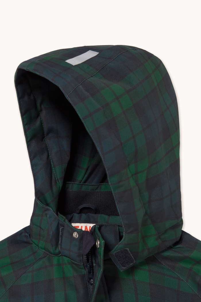 Kurtka zimowa dziecięca CHECK SNOW JACKET Tinycottons zielony AW26.017